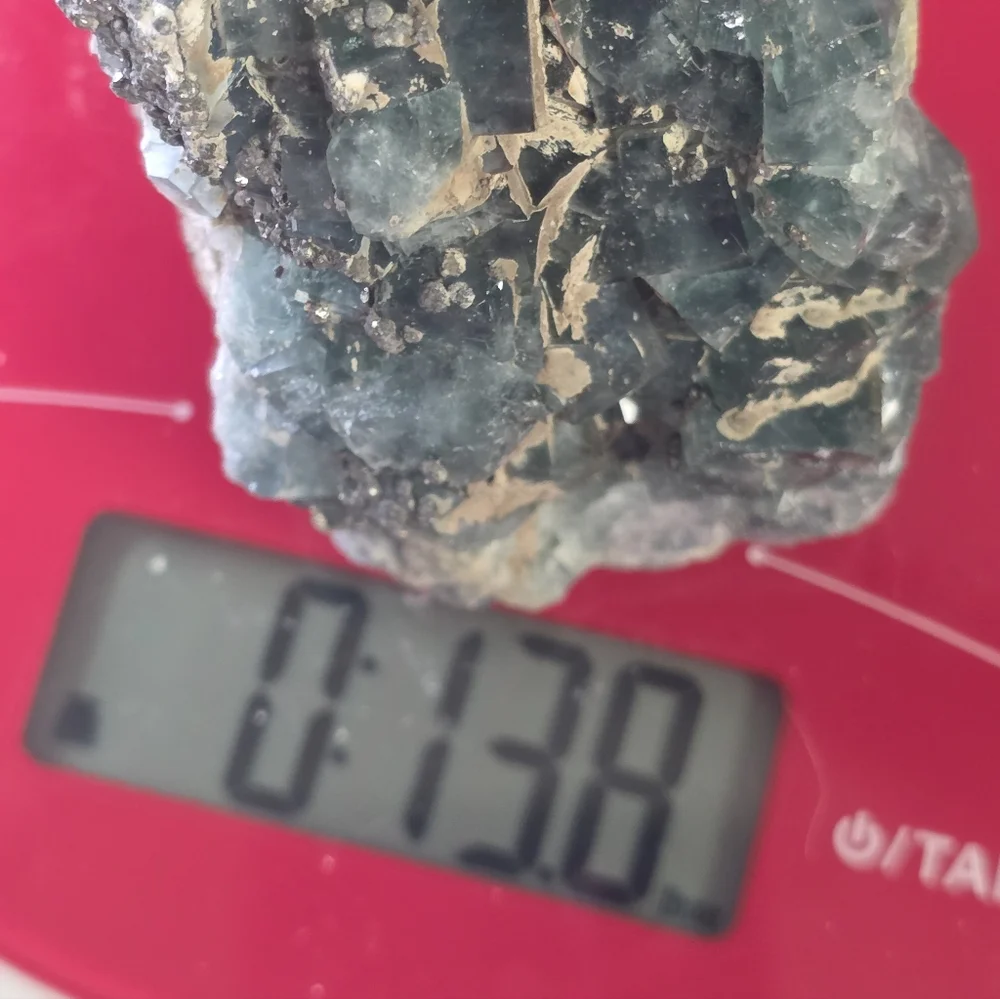 Raw Cubic Blue Green Fluorite Cluster – UV Reactive. Crystal Collector - Picture 9 of 10